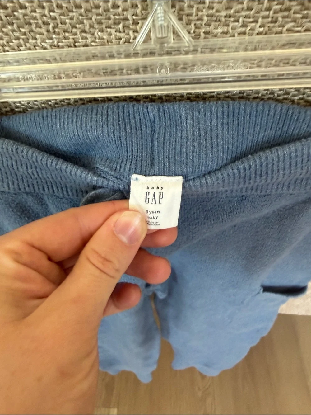 Baby Gap Blue Knit Sweater and Jogger Set